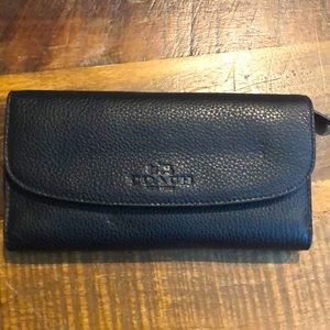 Coach Wallet & Checkbook - Black